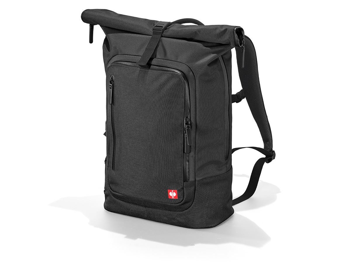 Clothing: Rolltop backpack e.s.work&travel + black