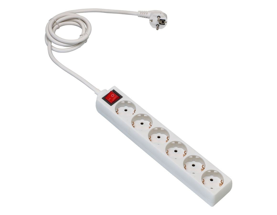 Electronics: Socket strip eco, 6-socket with control switch