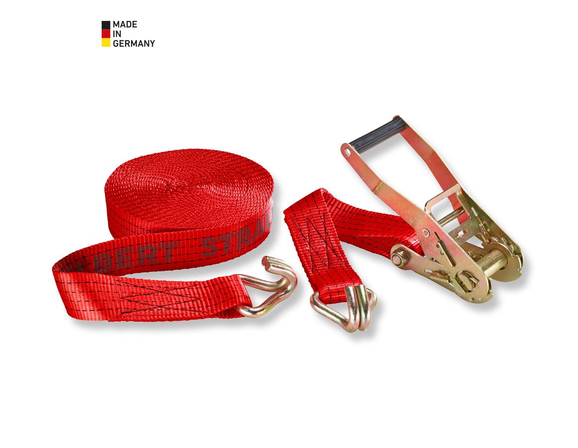 Tension straps: Lashing Strap Long-Handled Ratchet+Hooks