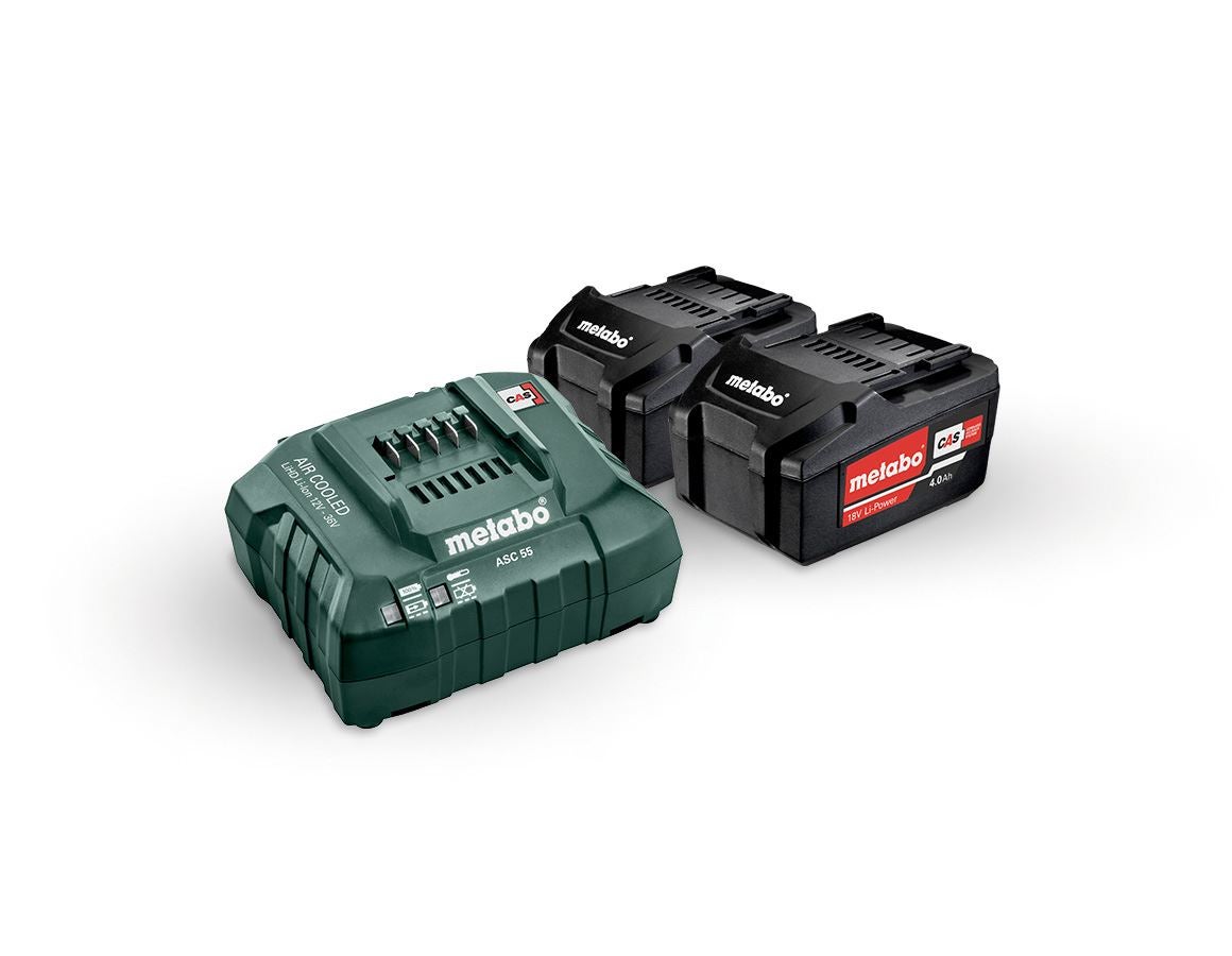 Outils électriques: Metabo Pack batterie 2x 4,0 batt. ions lith.+char