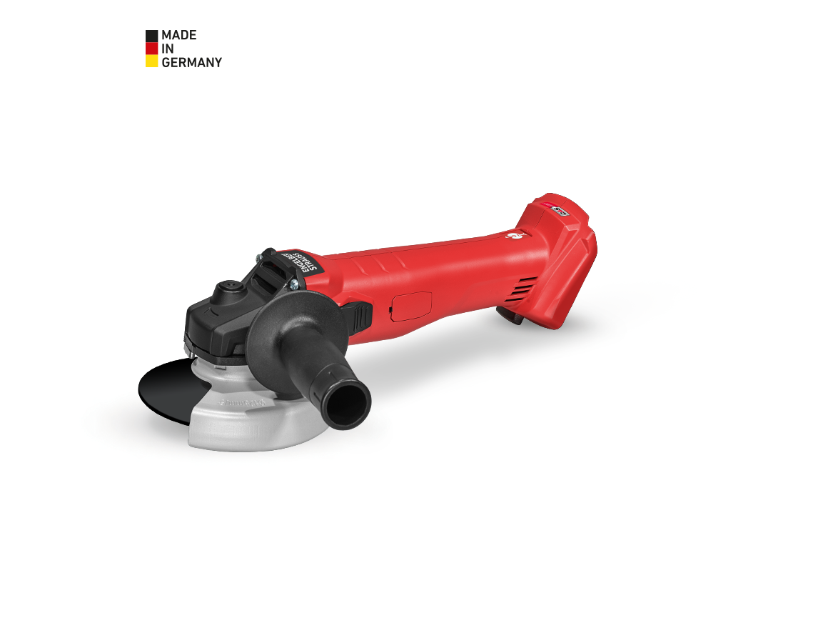 Electrical tools: 18.0 V cordless angle grinder, 125 mm