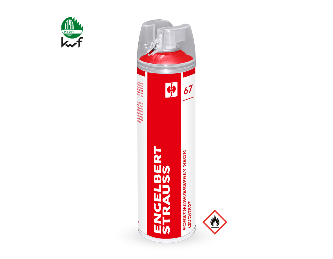 Sprays: e.s. Spray de marquage forestier Neon #67 + rouge vif