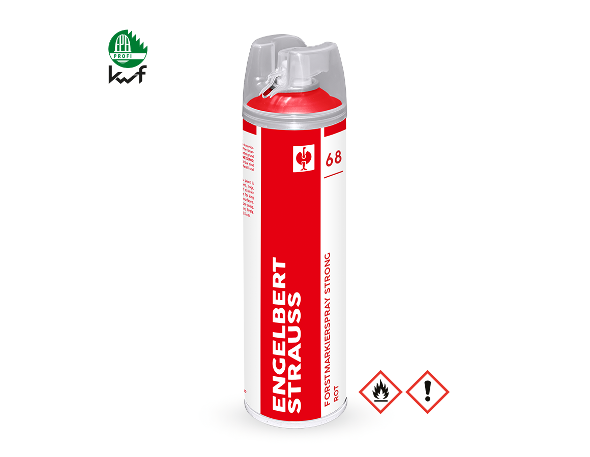 Sprays: e.s. Spray de marquage forestier Strong #68 + rouge