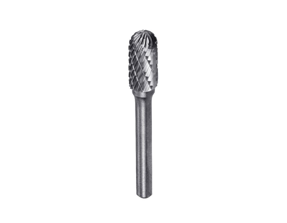 Drills: e.s. HM rotary cutter ball cylind. with radius end