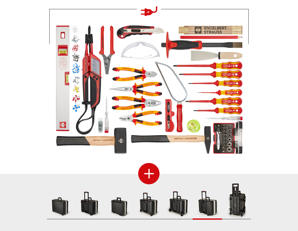 Werkzeugkoffer: Werkzeug-Set Elektro inklusive Werkzeugkoffer