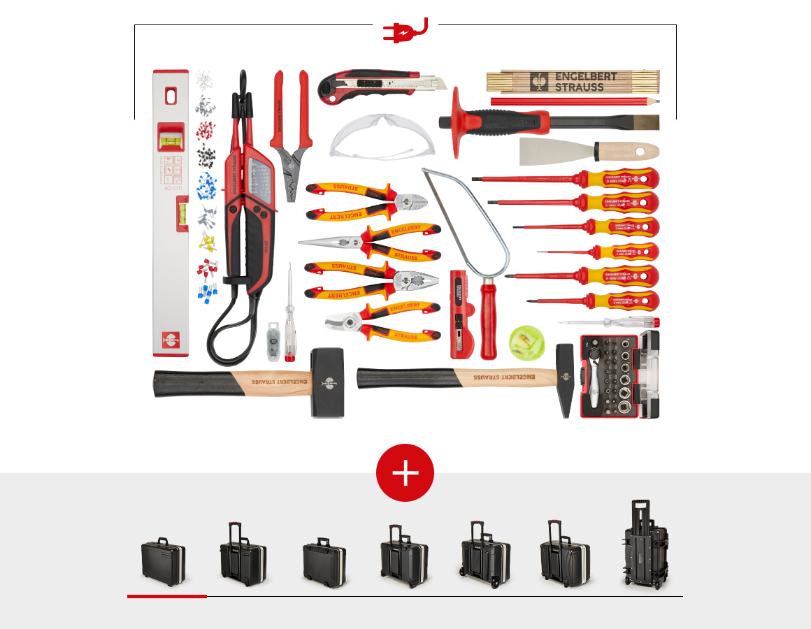 Outils: Jeu d'outils électrique avec coffre à outils