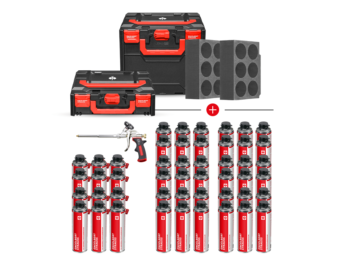 Système STRAUSSbox: Kit de mousse à pistolet STRAUSSbox 340 midi