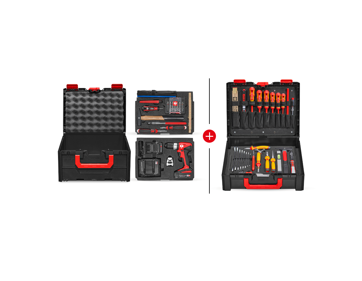 Electrical tools: STRAUSSbox tool set 215 midi Electro Profi