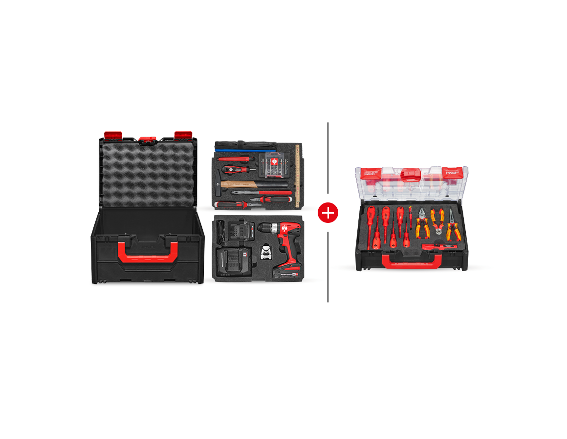 Electrical tools: STRAUSSbox tool set 215 midi Electro Classic