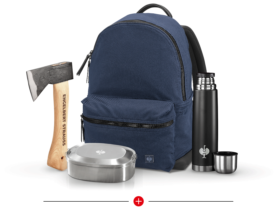 Tools: e.s. Trekking axe gift set + slateblue