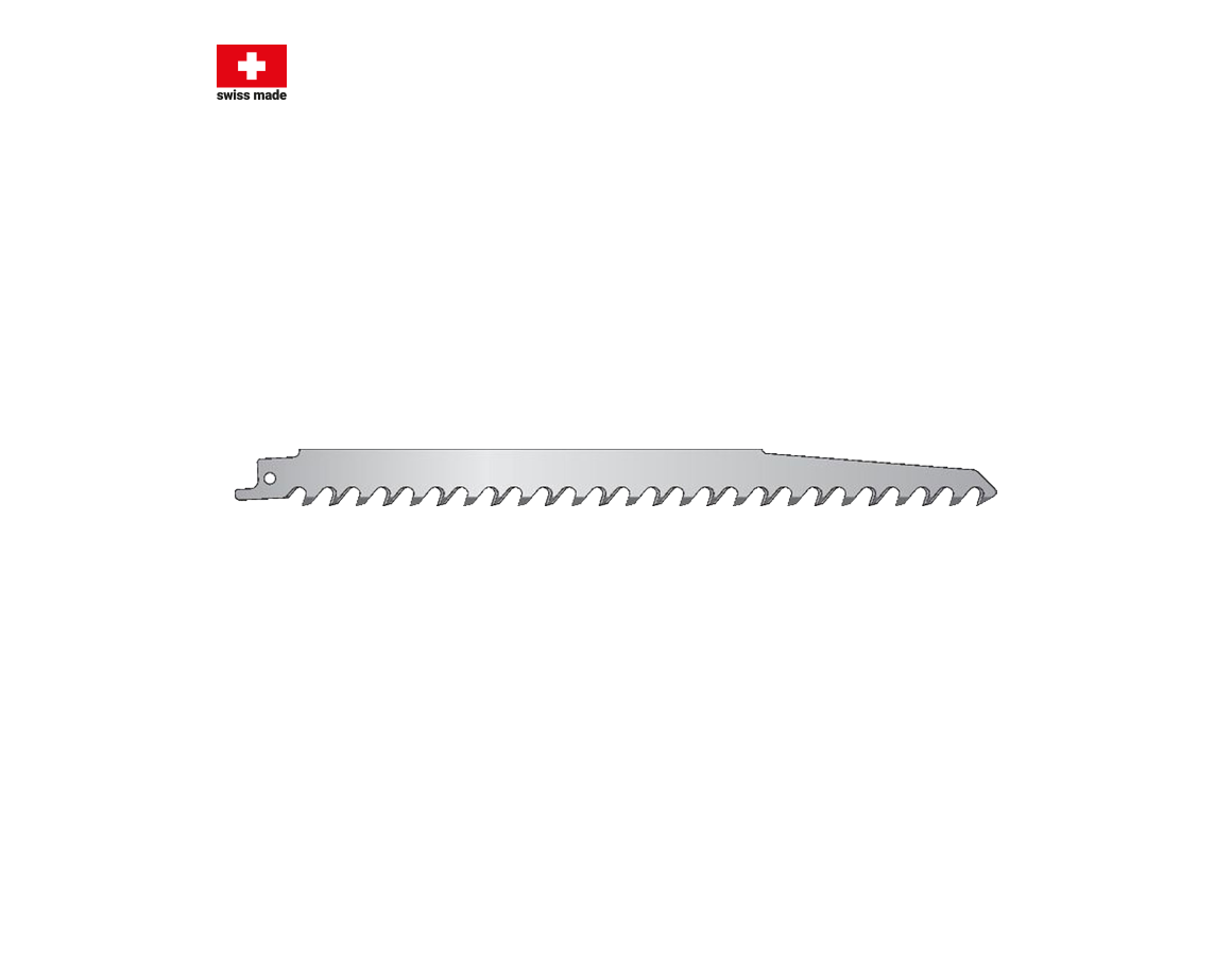 Sawing: Reciprocating saw blade for processing wood