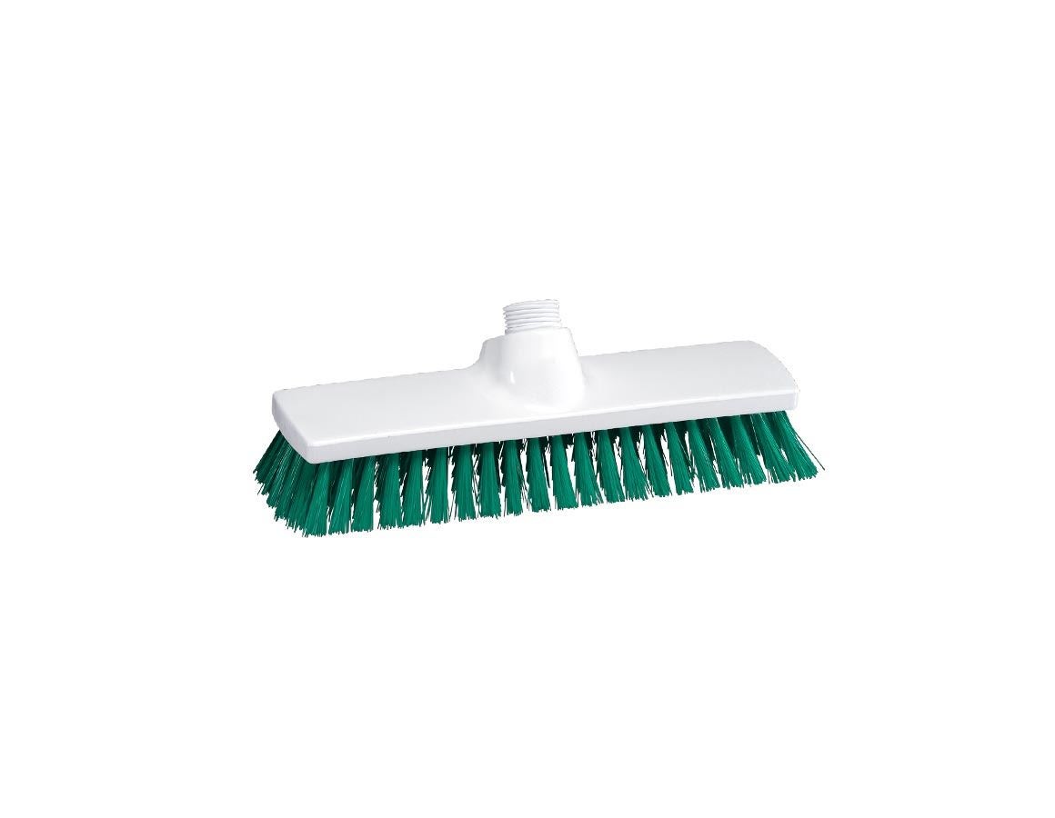 Brooms | Brushes | Scrubbers: Broad surface scrubber, High + green