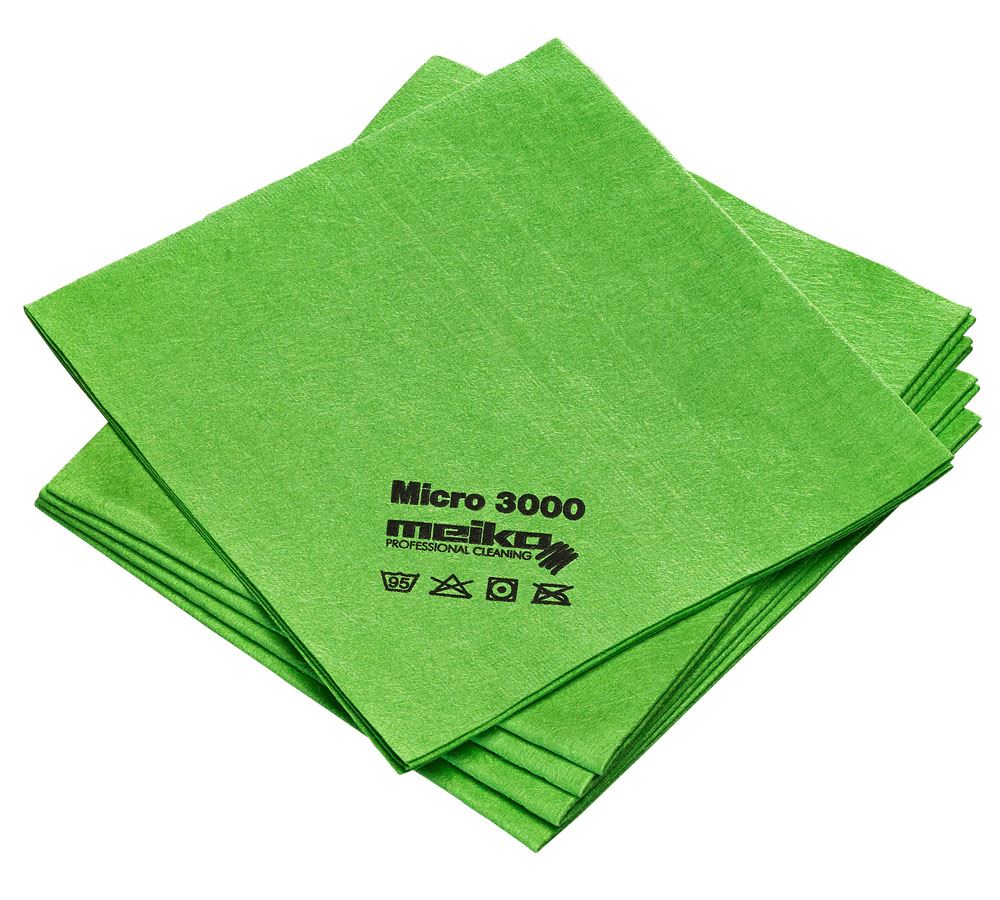 Cloths: Microfibre cloths MICRO 3000 + green