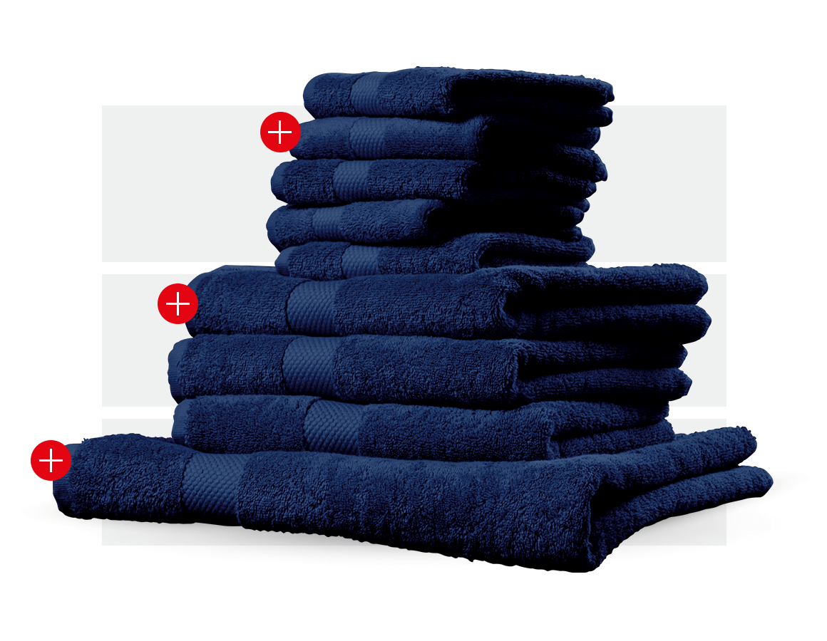 Tools & Equipment: Towel premium gift set + navy