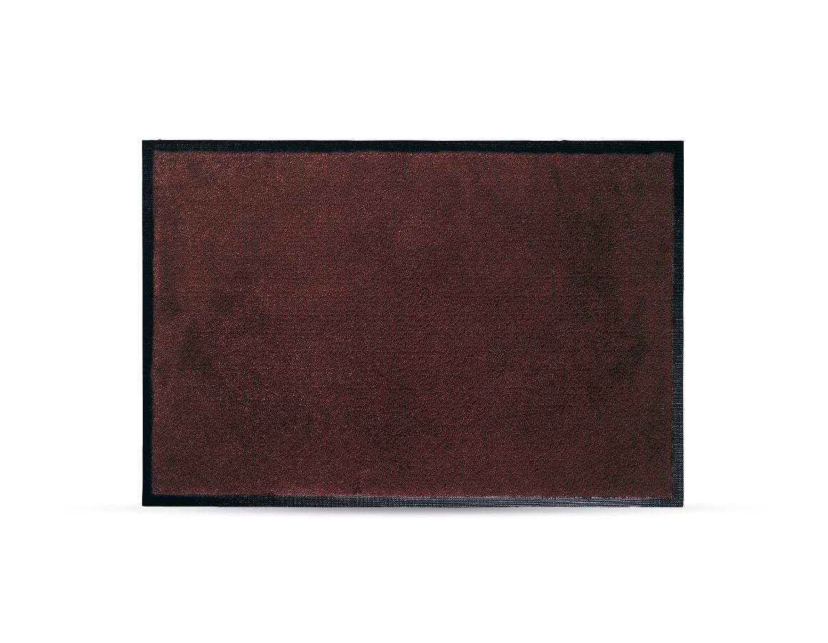 Floor mats: Comfort mats with rubber edge + mahogany