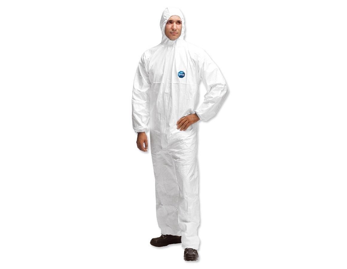 Exceart 5 Stück Einweg-Isolationskleid Schutzisolationskleidung Staubdichter Vlies-Overall für Ärzte Krankenhausbedarf