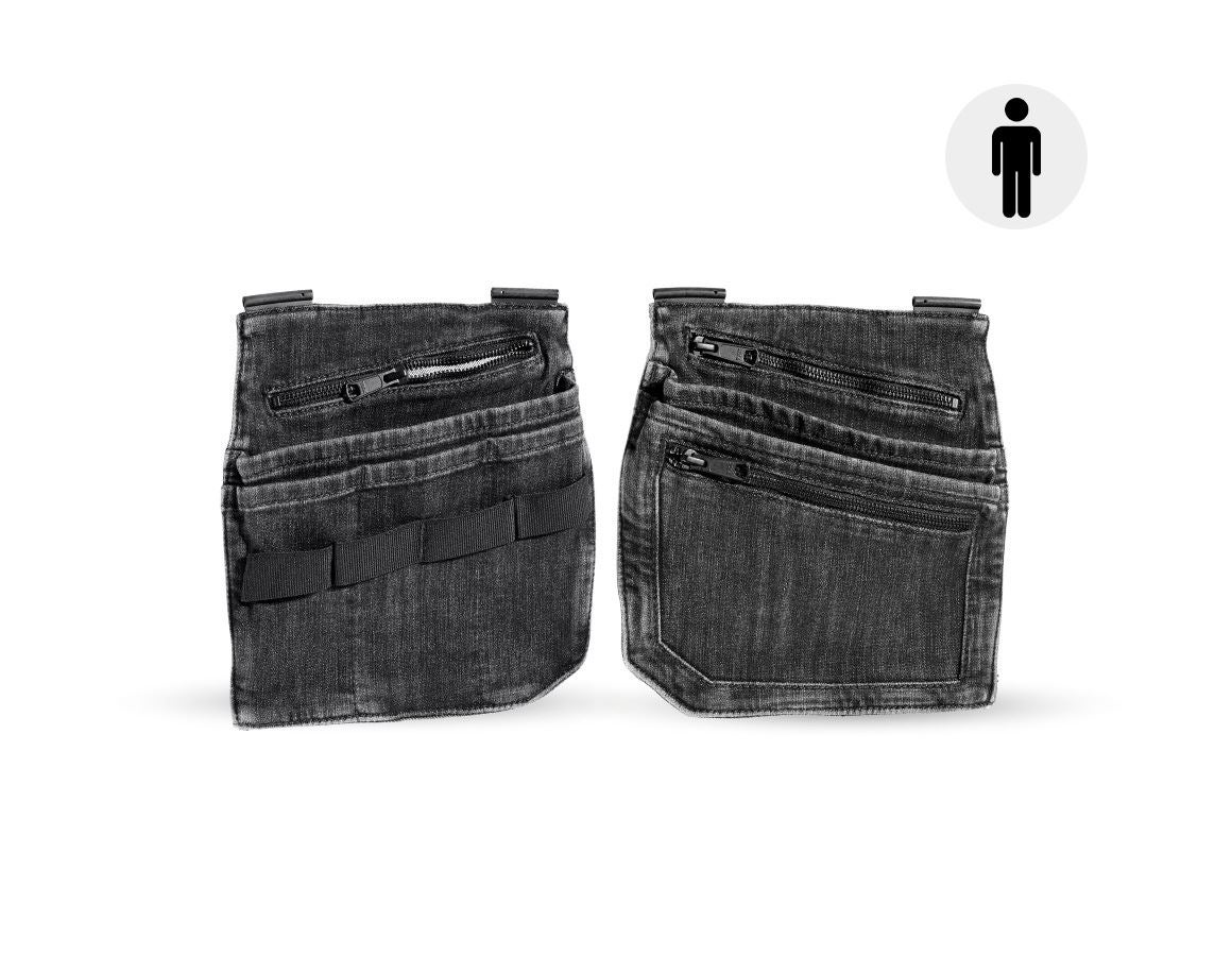 Accessoires: Poches à outils en jeans e.s.concrete + blackwashed