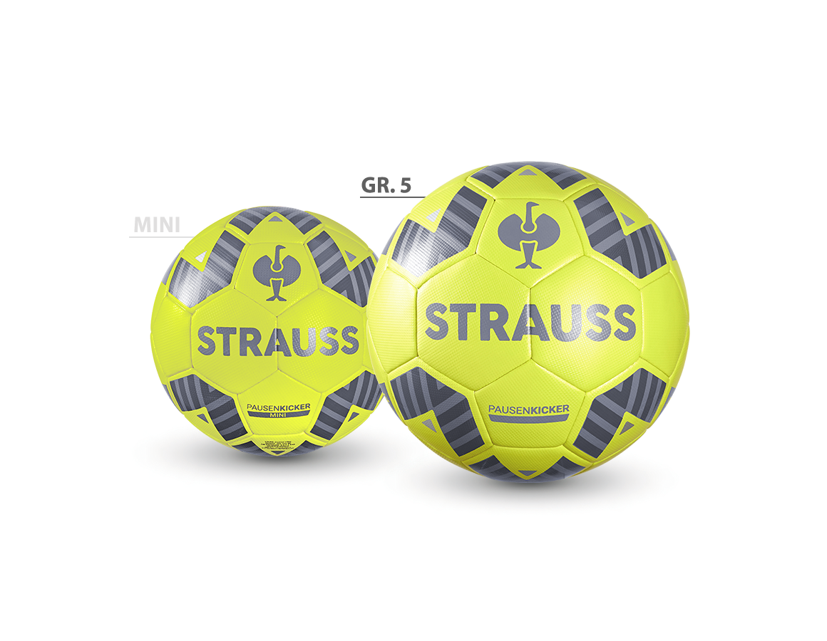 Accessories: STRAUSS football + acid yellow