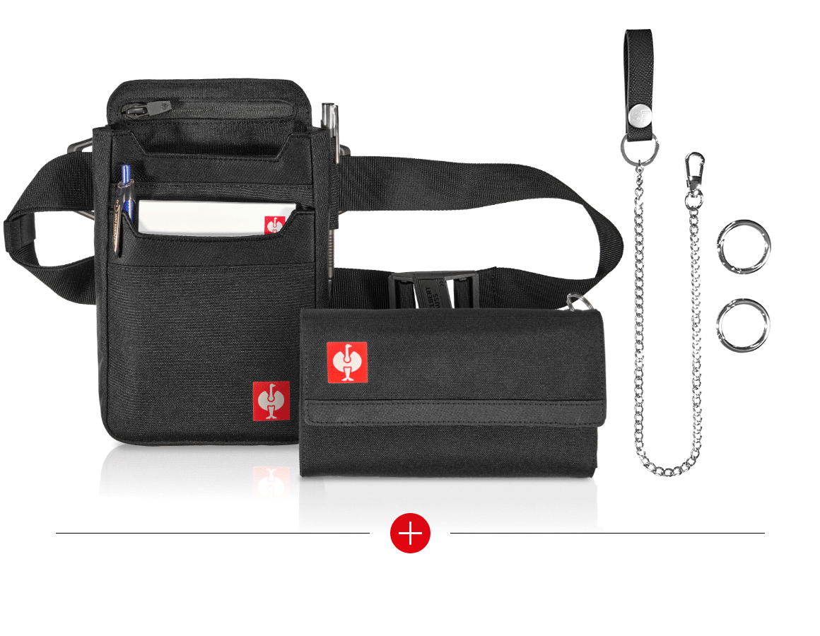 Accessoires: SET: e.s. Kellnertasche + Kellnergeldbörse base + schwarz