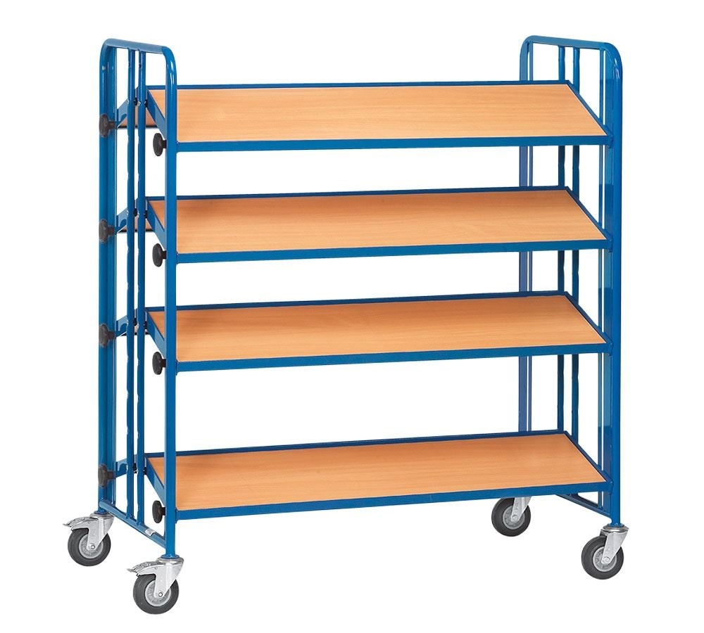 Bar-type trolley: Assembly cart, 2-sided with 4x 2-sided levels