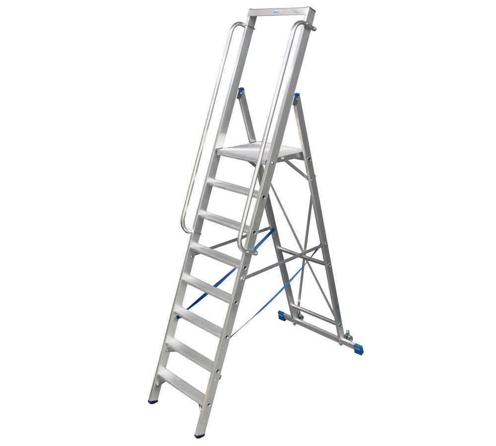 Ladders: KRAUSE Stepladder with large plattform