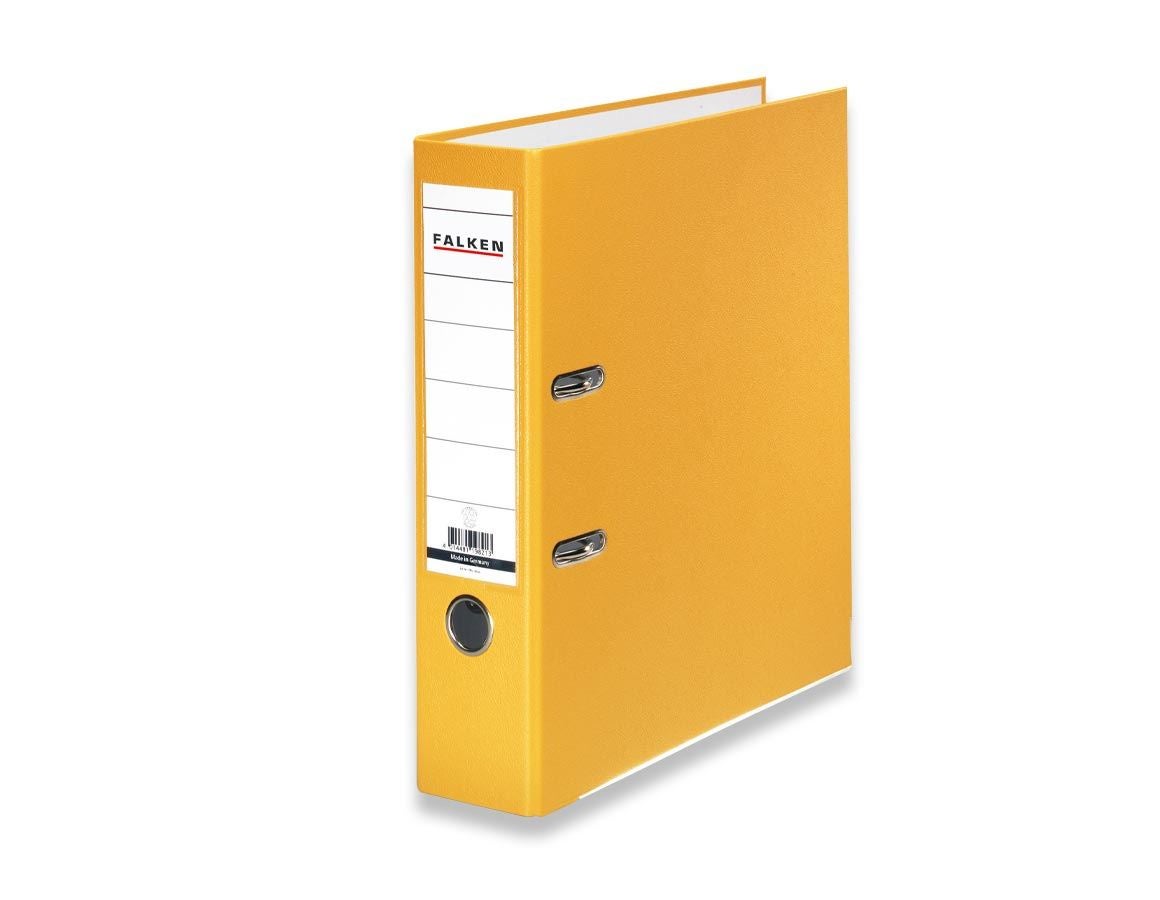 Organisation: Falken Plastic A4 Lever Arch Files + yellow