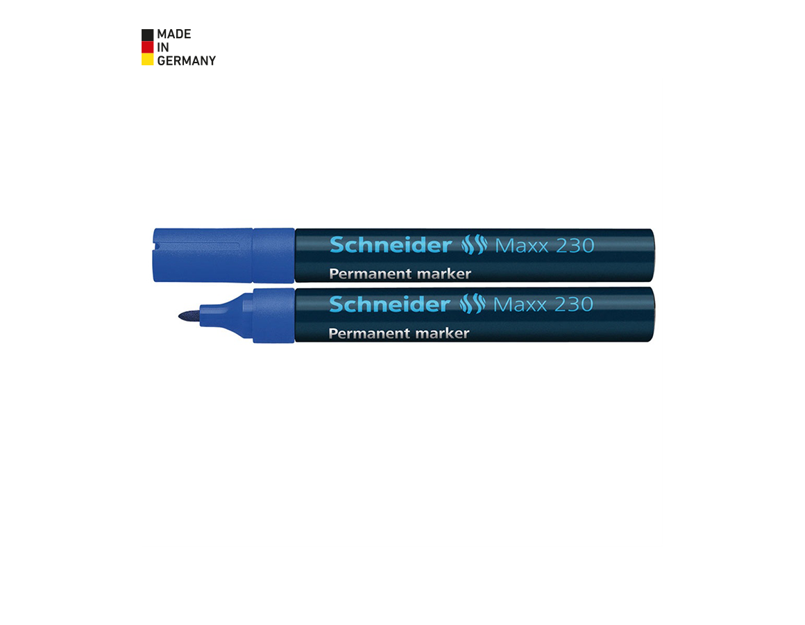 Writing | Correcting: Schneider Permanent Markers 230 + blue