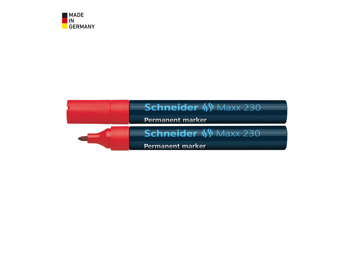 Writing | Correcting: Schneider Permanent Markers 230 + red