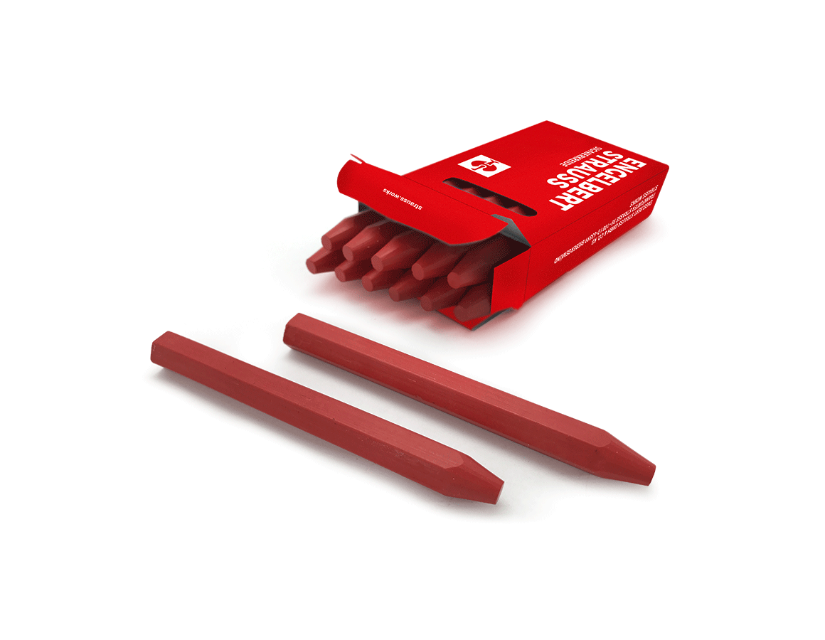 Marking tools: Oil marking chalk, pack of 12 + red
