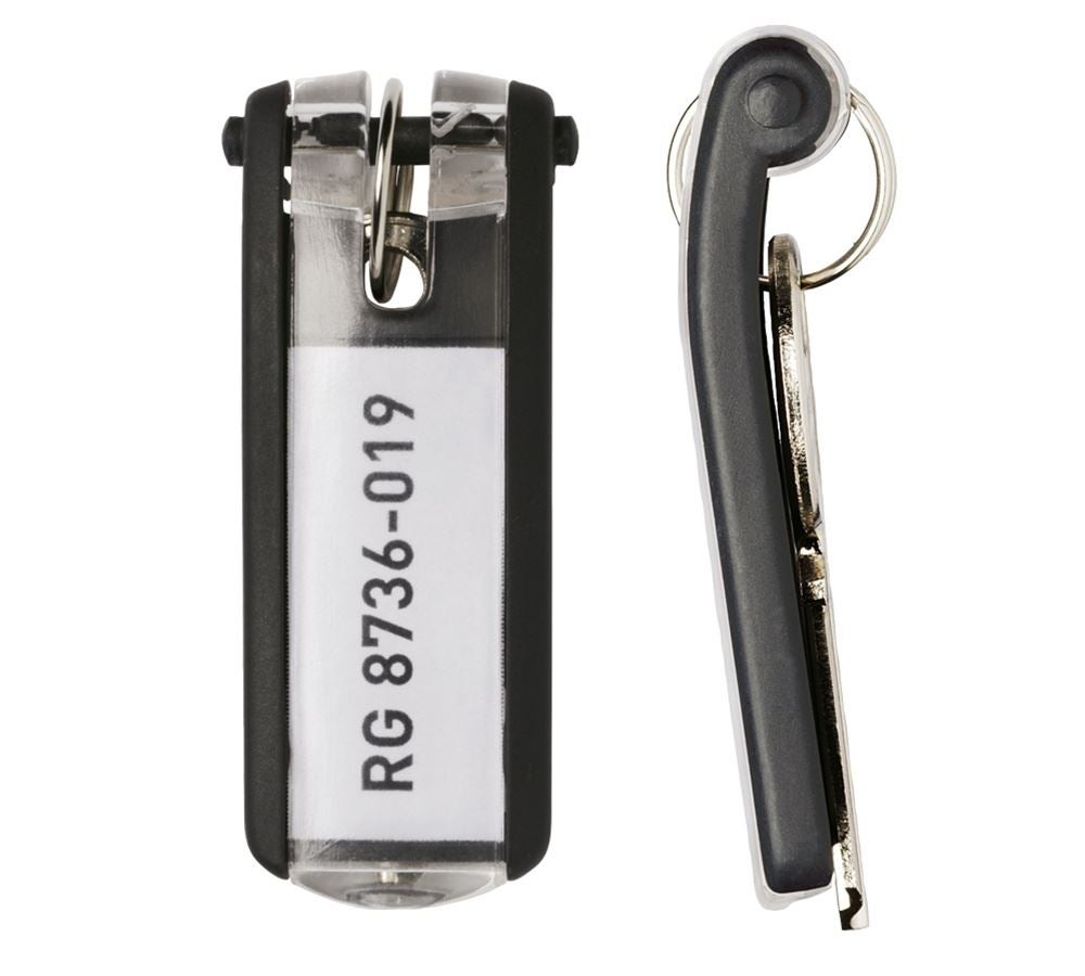 Aufbewahrung: DURABLE Schlüsselanhänger KEY CLIP, 6er Pack + schwarz