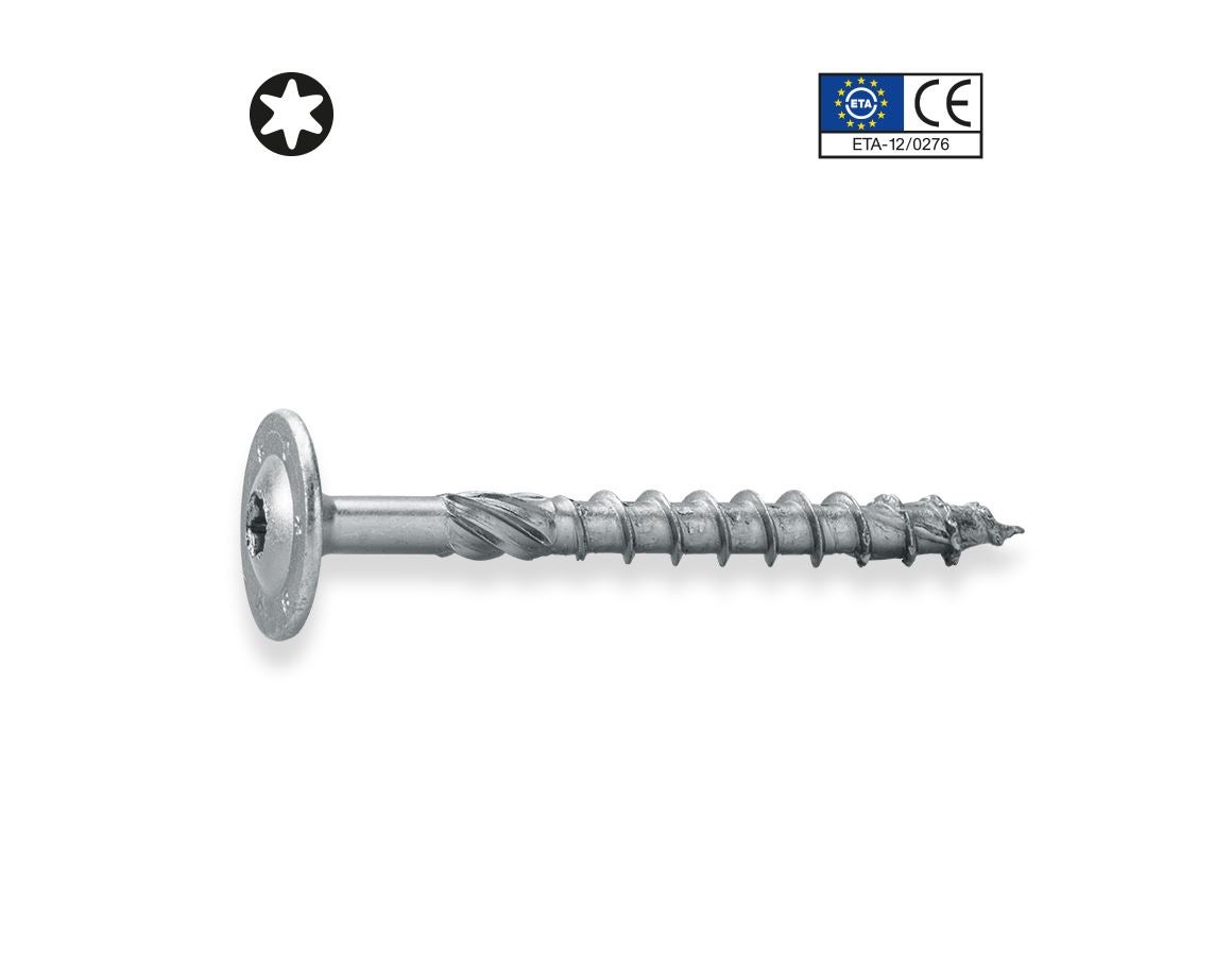 Screws: Construction screw plus with round head,TG,vz