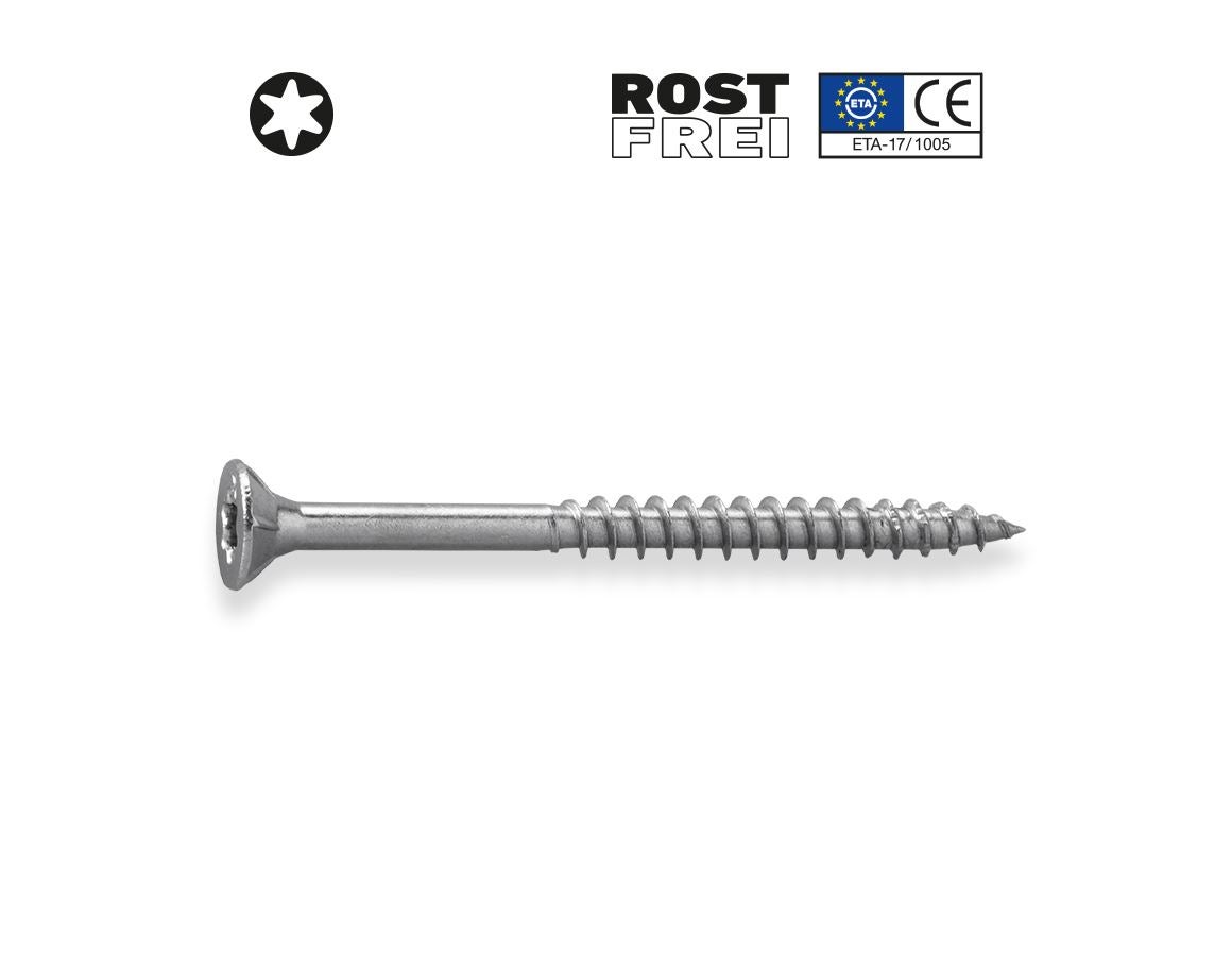 Screws: Universal screw stainless steel plus with counter.
