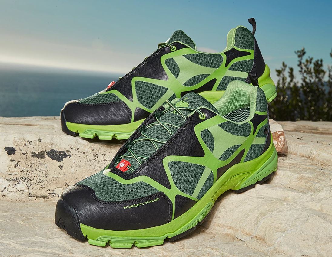 O2: e.s. O2 Work shoes Thebe + green/seagreen