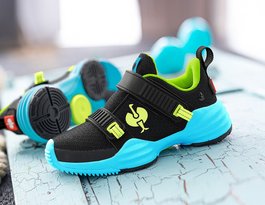 Kids Shoes: Allround shoes e.s. Waza, children's + black/mineralturquoise