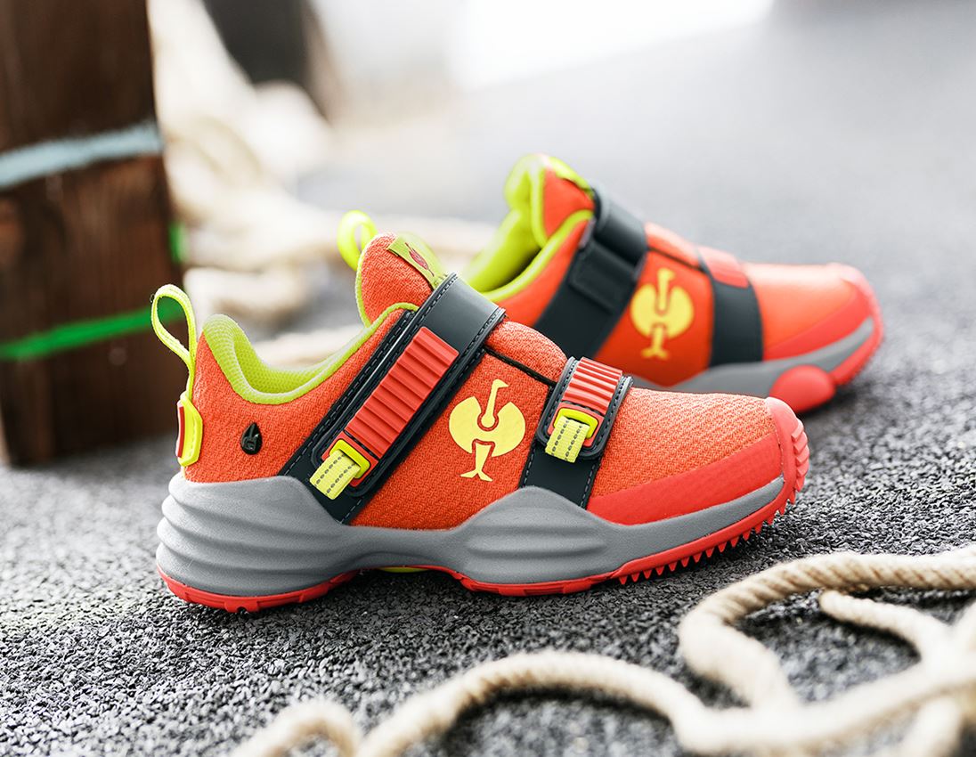 Kids Shoes: Allround shoes e.s. Waza, children's + solarred/high-vis yellow
