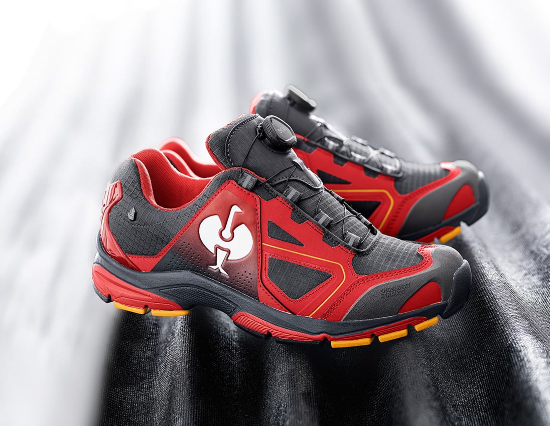 O2: O2 Work shoes e.s. Minkar II + red/graphite