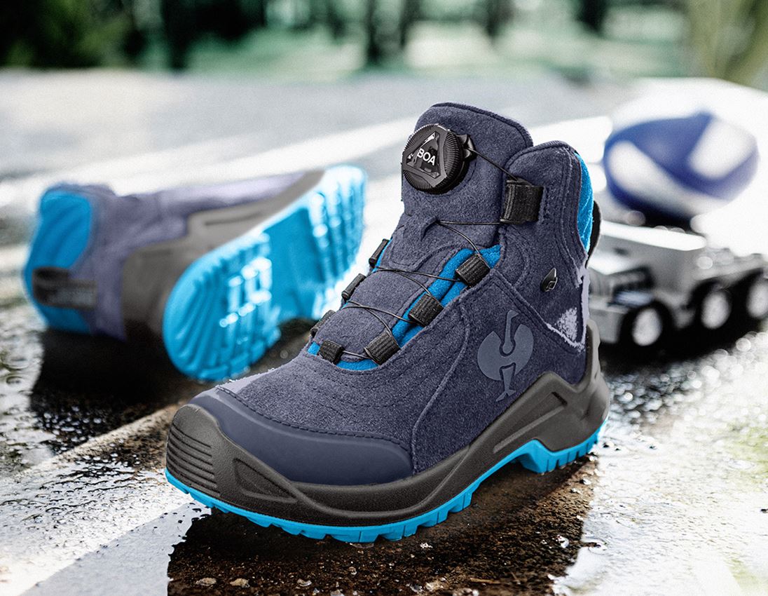 Footwear: Allround shoes e.s. Apate II mid, children's + navy/atoll