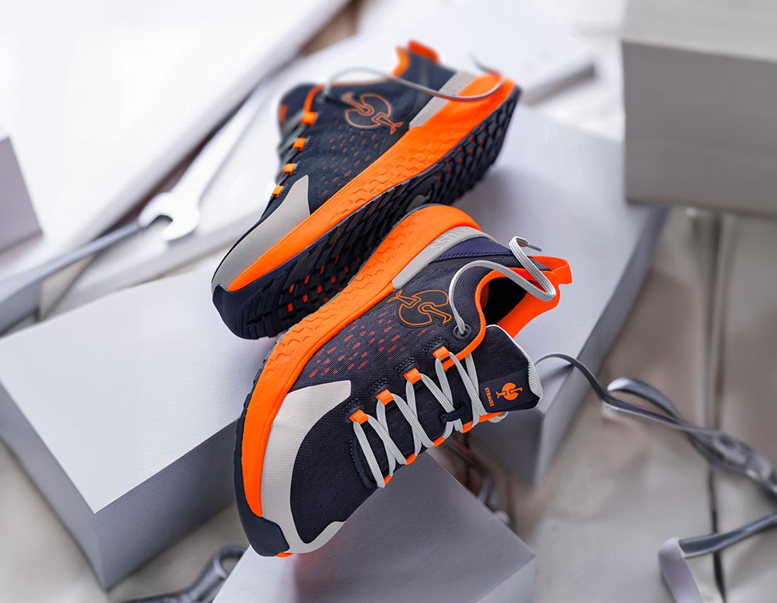 SB: SB Safety shoes e.s. Comoe low + navy/high-vis orange 1