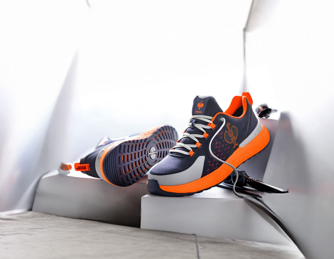Chaussures: SB Chaussures basses de sécurité e.s. Comoe low + bleu foncé/orange fluo