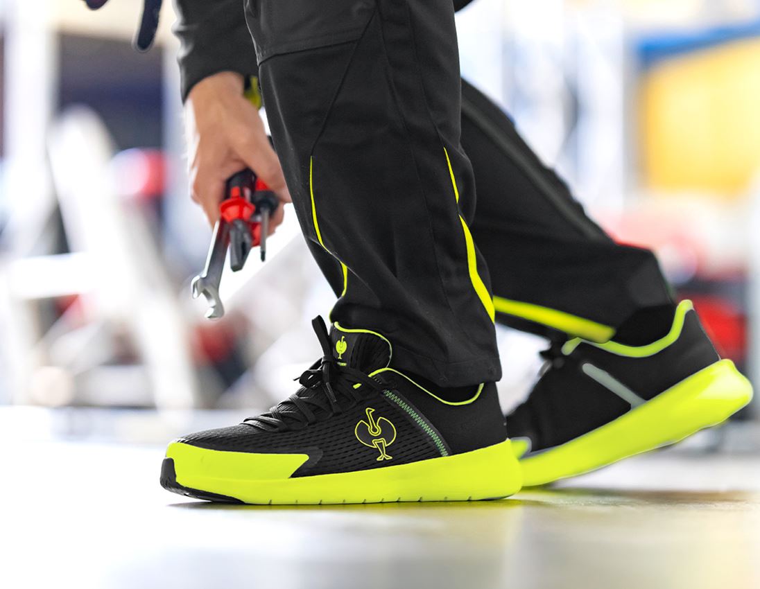 Footwear: SB Safety shoes e.s. Tarent low + black/high-vis yellow 1