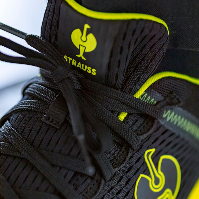 SB: SB Chaussures basses de sécurité e.s. Tarent low + noir/jaune fluo 2