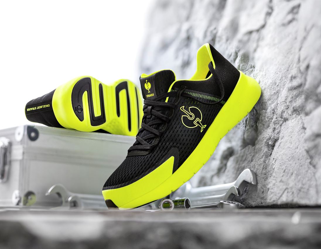 Footwear: SB Safety shoes e.s. Tarent low + black/high-vis yellow