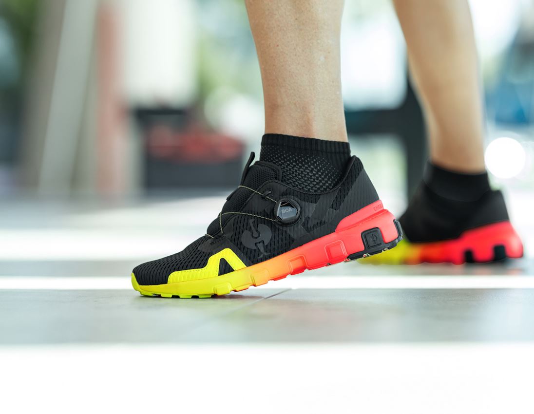 Chaussures: Chaussures Allround e.s. Toledo low + noir/rouge fluo/jaune fluo 2