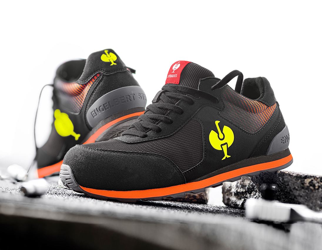 S1: S1 Safety shoes e.s. Sirius II + black/high-vis yellow/red