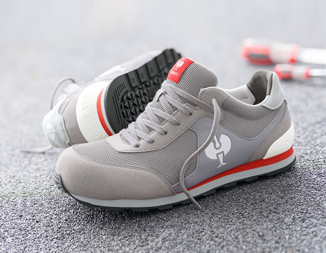S1: S1 Safety shoes e.s. Sirius II + lightgrey/white/red