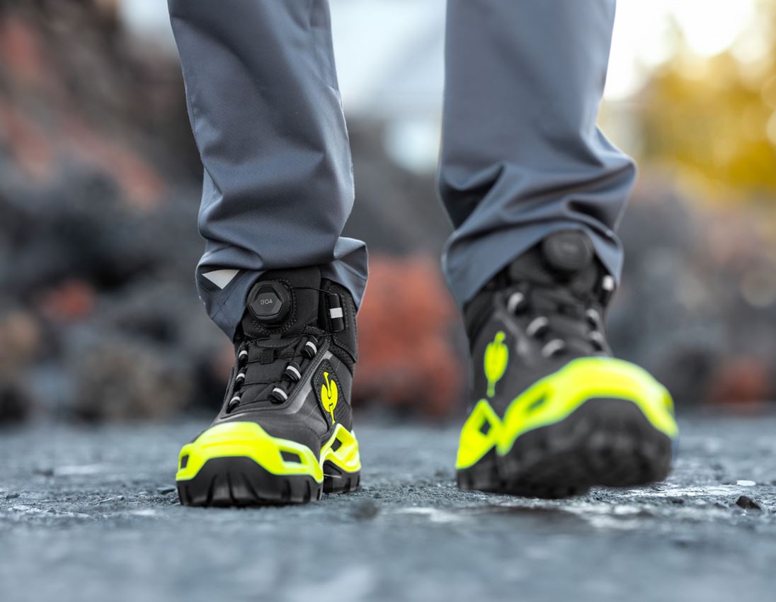 S3: S3 Safety boots e.s. Kastra II mid + anthracite/high-vis yellow 2