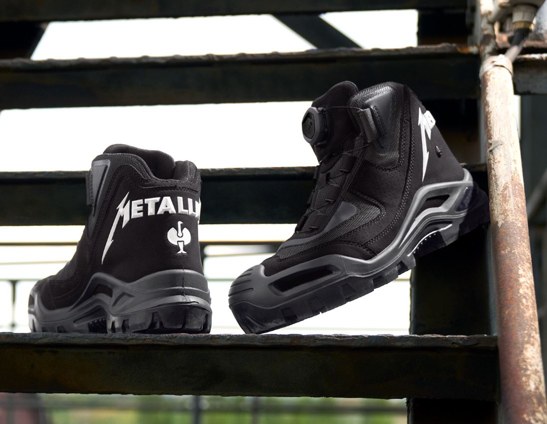 Collaborations: Metallica safety boots + noir