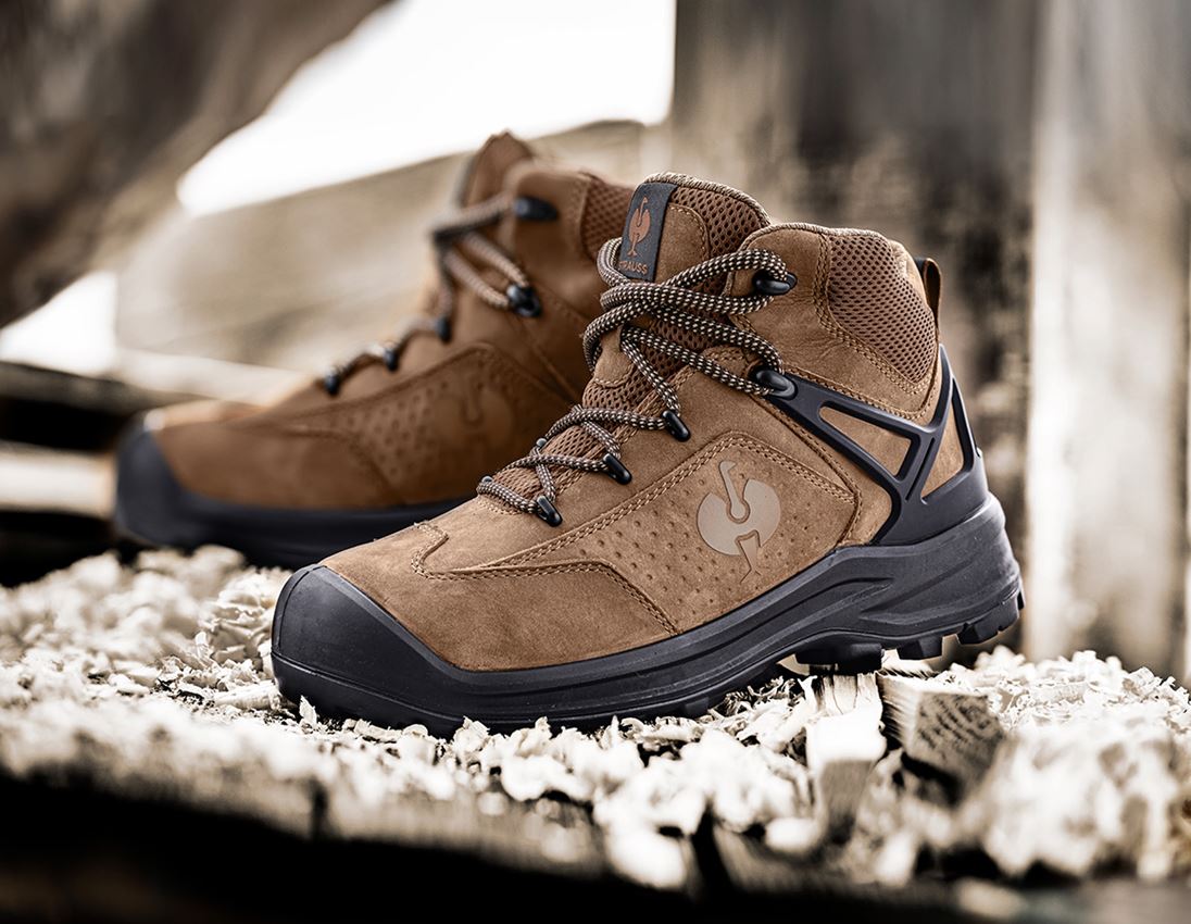 S3: S3 Safety boots e.s. Kasanka mid + brown
