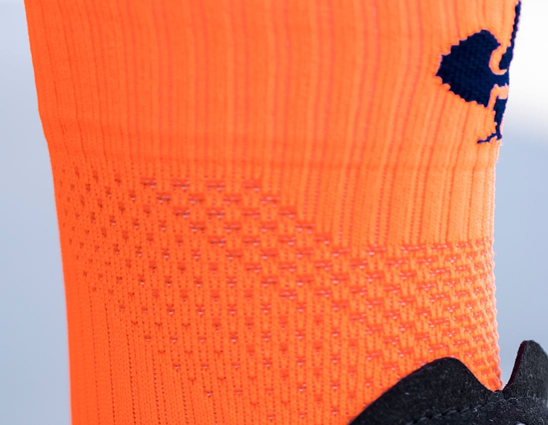 Clothing: e.s. All-season socks function light/high + high-vis orange/navy 2