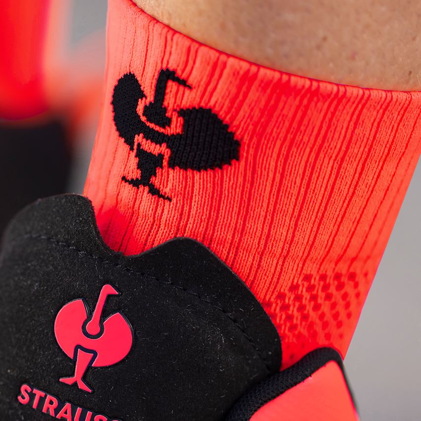 Socks: e.s. All-season socks function light/high + high-vis red/black 2